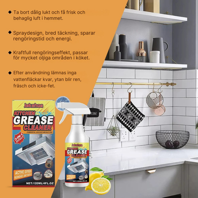 GreaseCleaner™ | Ta bort varje fläck direkt!