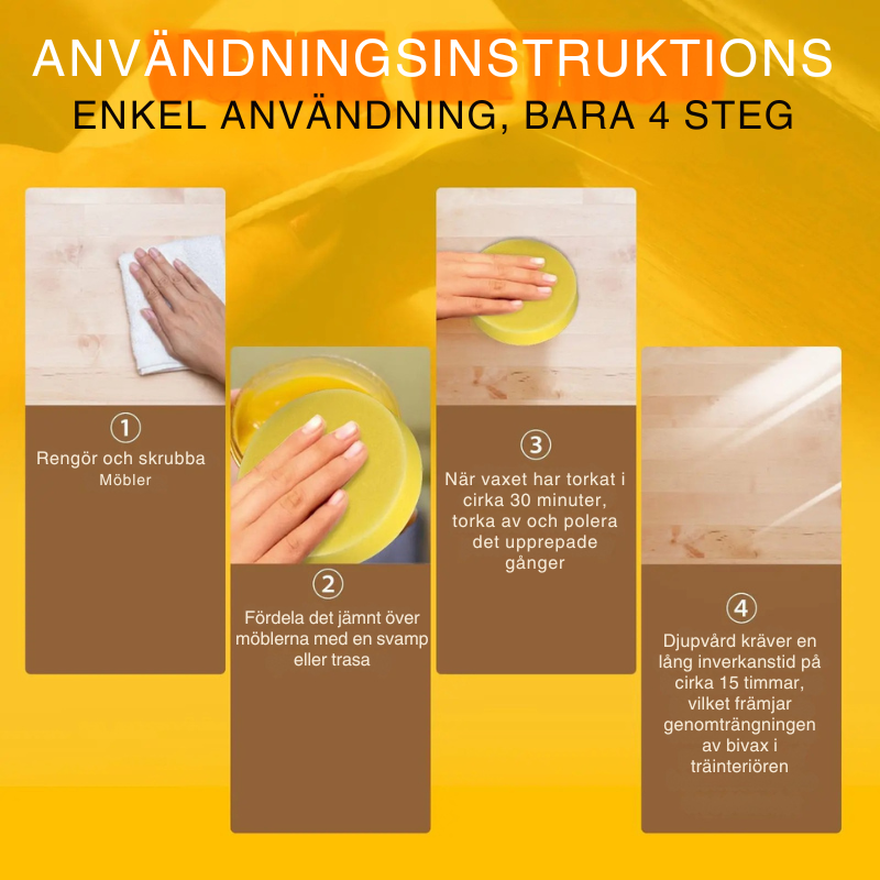BeeWax™ | Återställ trä enkelt!