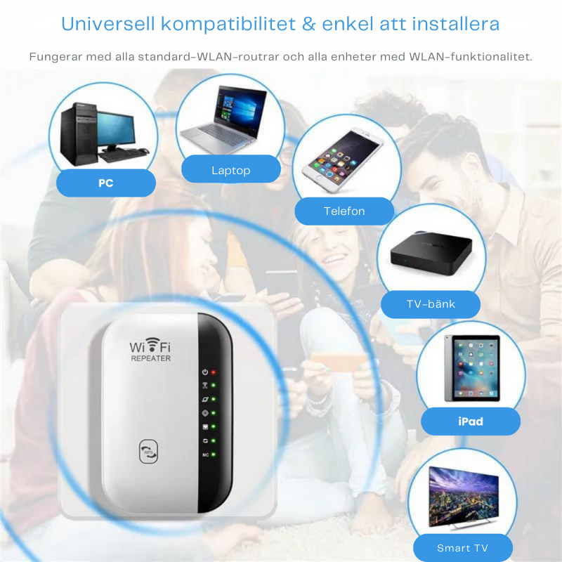 InfinityLink™ |  Höghastighets-WiFi-repeater