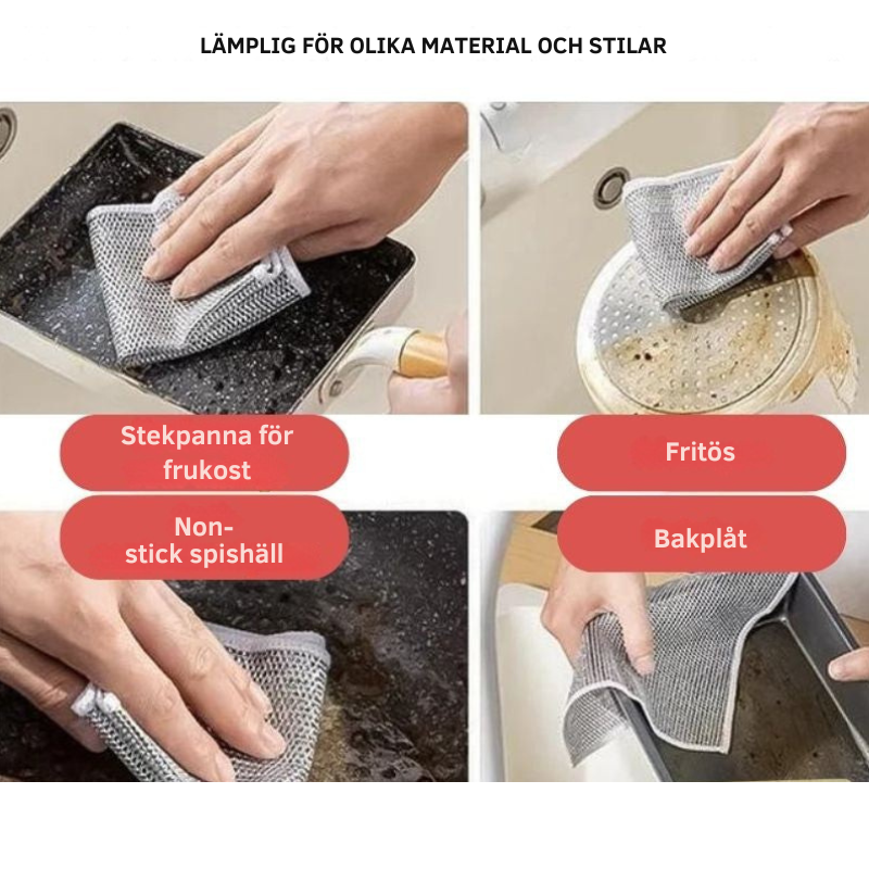 MetalShine™ l Mirakeldukar för envis smuts